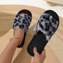 Pantufa Feminina Fashion de Pelúcia – Quente, Confortável, Leve e Antiderrapante para Outono e Inverno